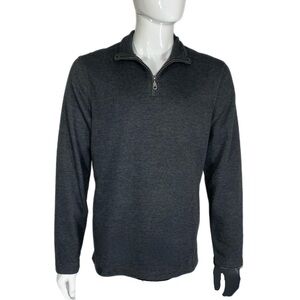 Apt.9 Men’s Gray 1/4 Zip Long Sleeve Pull Over